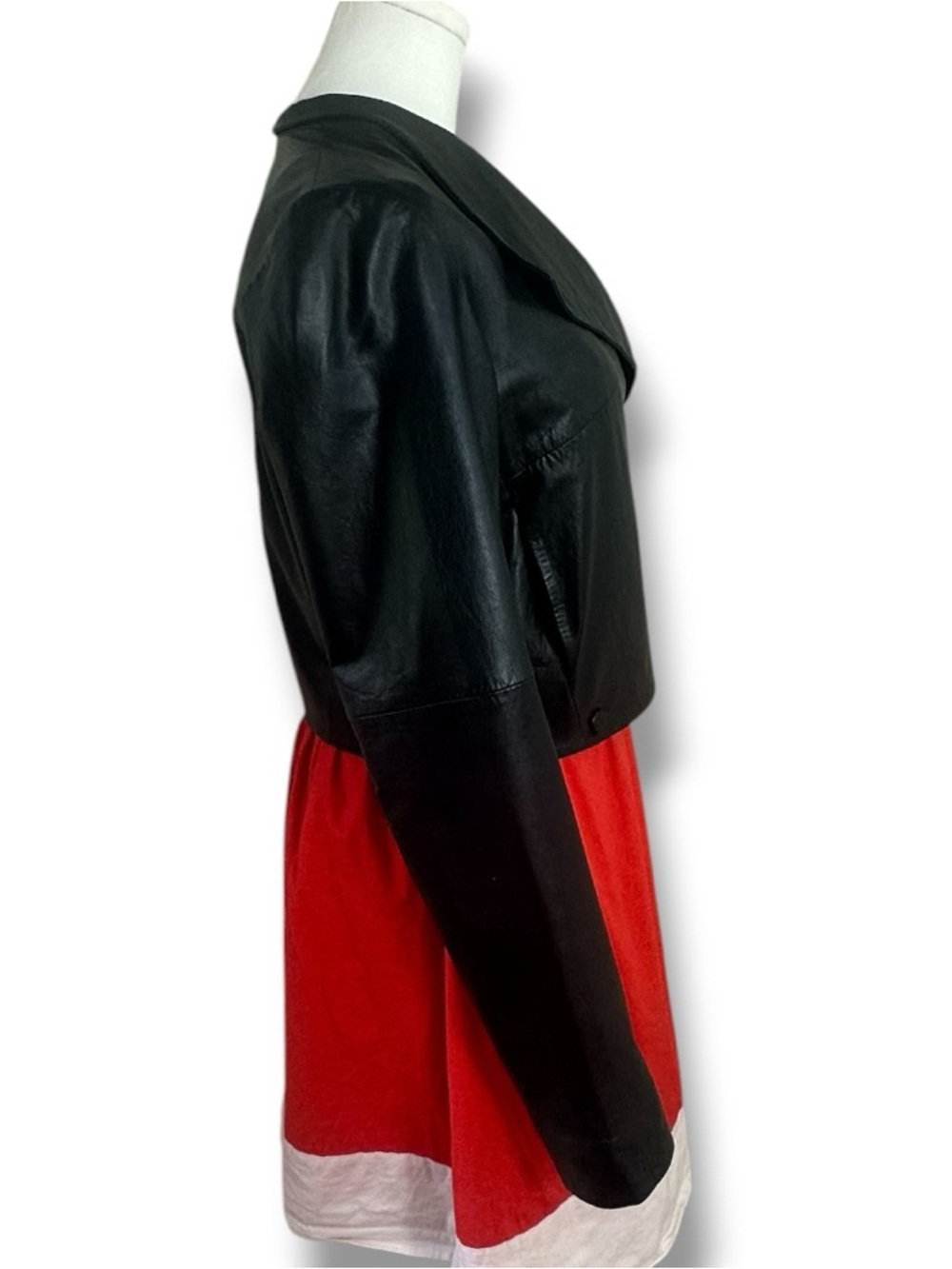 Velvet by Graham & Spencer Black Leather Cropped Jacket size Small - Picture 7 of 16